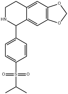 5,6,7,8-Tetrahydro-5-[4-(isopropylsulfonyl)phenyl]-1,3-dioxolo[4,5-g]isoquinoline Struktur