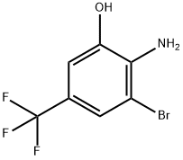 2-aMino-3-broMo-5-(trifluoroMethyl)phenol Struktur