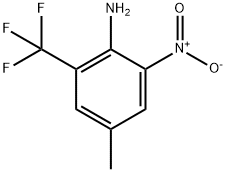 Benzenamine, 4-methyl-2-nitro-6-(trifluoromethyl)- Struktur