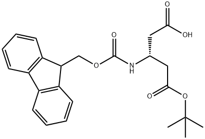 FMOC-L-Β-グルタミン酸5-TERT-ブチルエステル 化學構(gòu)造式