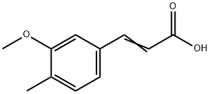 2-Propenoic acid, 3-(3-Methoxy-4-Methylphenyl)- Struktur