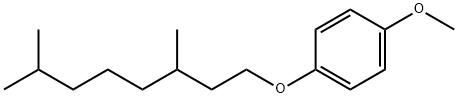 1-METHOXY-4-(3' 7'-(DIMETHYLOCTYL)OXY)B& Struktur