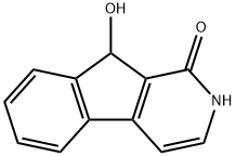 2H-Indeno[2,1-c]pyridin-1(9H)-one,  9-hydroxy-  (8CI) Struktur