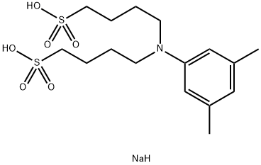 N,N-Bis(4-sulfobutyl)-3,5-dimethylaniline disodium salt  Struktur