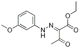 Butanoic acid, 2-[(3-Methoxyphenyl)hydrazono]-3-oxo-, ethyl ester Struktur