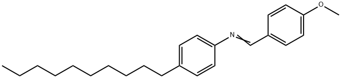 P-METHOXYBENZYLIDENE P-DECYLANILINE Struktur