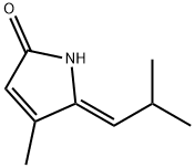 2H-Pyrrol-2-one, 1,5-dihydro-4-methyl-5-(2-methylpropylidene)-, (5Z)- (9CI) Struktur