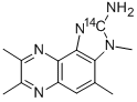 2-Amino-3,4,7,8-tetramethyl-3H-imidazo[4,5-f]quinoxaline 2-14C Struktur