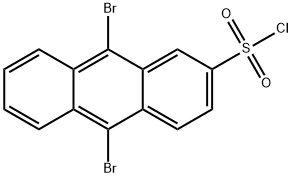 9,10-Dibromoanthracene-2-sulfonyl Chloride Struktur