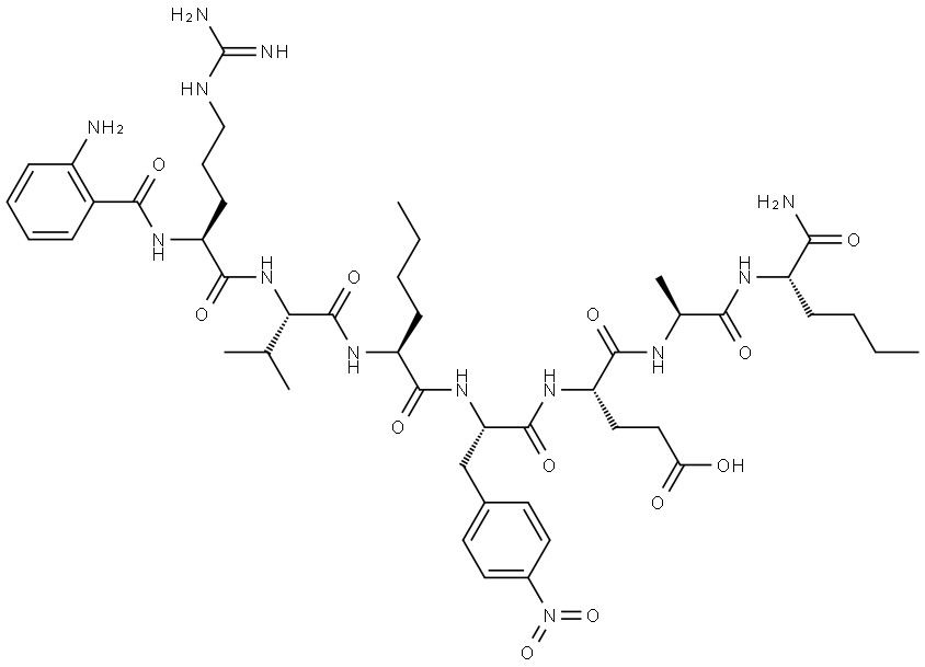 ABZ-ARG-VAL-NLE-P-NITRO-PHE-GLU-ALA-NLE-NH2 Struktur