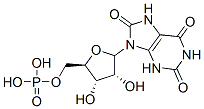 9-N-ribofuranosyluric acid 5'-monophosphate Struktur