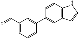 3-(1H-Indol-5-yl)benzaldehyde Struktur