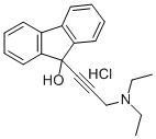 9-(3-(Diethylamino)-1-propynyl)fluoren-9-ol hydrochloride Struktur