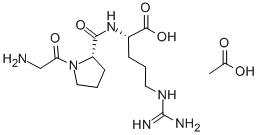 H-GLY-PRO-ARG-OH ACETATE SALT Struktur