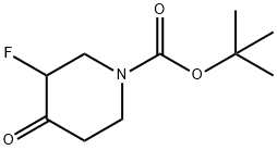 TERT-BUTYL 3-FLUORO-4-OXOPIPERIDINE-1-CARBOXYLATE Structure