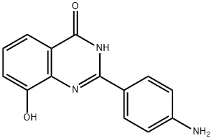 4(1H)-Quinazolinone,  2-(4-aminophenyl)-8-hydroxy-  (9CI) Struktur