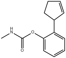 [2-(1-cyclopent-2-enyl)phenyl] N-methylcarbamate Struktur