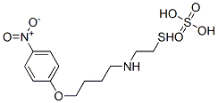 2-[4-(p-Nitrophenoxy)butyl]aminoethanethiol sulfate Struktur