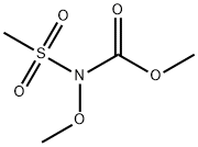 Carbamic  acid,  methoxy(methylsulfonyl)-,  methyl  ester  (9CI) Struktur