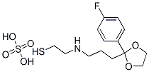 2-[3-[2-(p-Fluorophenyl)-1,3-dioxolan-2-yl]propyl]aminoethanethiol sulfate Struktur