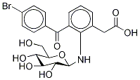 3-(4-BroMobenzoyl)-2-(β-D-glucopyranosylaMino)benzeneacetic Acid Struktur