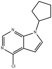 4-CHLORO-7-CYCLOPENTYL-7H-PYRROLO[2,3-D]PYRIMIDINE Struktur