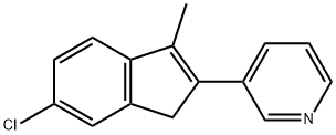 3-(6-chloro-3-methyl-2-indenyl)pyridine Struktur