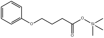 Butyric acid, 4-phenoxy-, trimethylsilyl ester Struktur