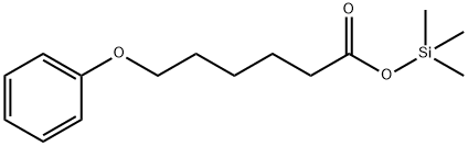 6-Phenoxyhexanoic acid trimethylsilyl ester Struktur