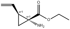 Cyclopropanecarboxylic acid, 1-amino-2-ethenyl-, ethyl ester, (1R,2S)-rel- (9CI) Struktur