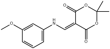 5-[(3-MethoxyphenylaMino)Methylene]-2,2-diMethyl-1,3-dioxane-4,6-dione Struktur