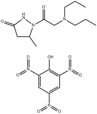 3-Pyrazolidinone, 1-(N,N-dipropylglycyl)-5-methyl-, monopicrate Struktur