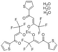 EUROPIUM (III) THENOYLTRIFLUOROACETONATE TRIHYDRATE Struktur