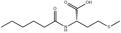 N-(1-oxohexyl)-DL-methionine Struktur