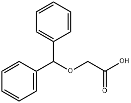 diphenylmethoxyacetic acid Struktur