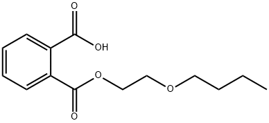 Phthalic acid hydrogen 1-(2-butoxyethyl) ester Struktur