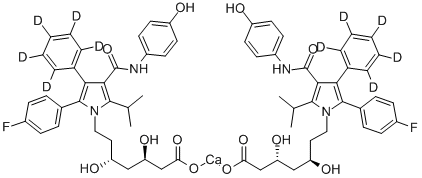 P-HYDROXY ATORVASTATIN-D5 CALCIUM SALT Struktur