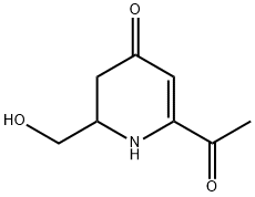 4(1H)-Pyridinone, 6-acetyl-2,3-dihydro-2-(hydroxymethyl)- (9CI) Struktur