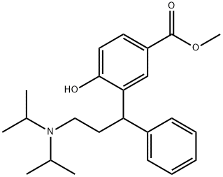 N,N-DIISOPROPYL-3-[(5-METHOXYCARBONYL)-2-HYDROXY)PHENYL]-3-PHENYL-PROPYLAMINE Struktur