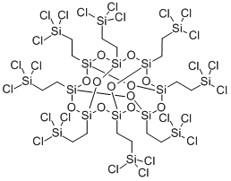 PSS-OCTA(2-TRICHLOROSILYLETHYL) SUBSTIT& Struktur