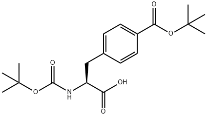 BOC-P-CARBOXY-PHE(OTBU)-OH DCHA Struktur