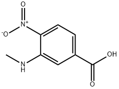 Benzoic acid, 3-(methylamino)-4-nitro- (9CI) Struktur