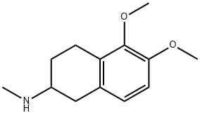 1,2,3,4-Tetrahydro-5,6-dimethoxy-N-methyl-2-naphthalenamine Struktur