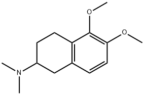 1,2,3,4-Tetrahydro-5,6-dimethoxy-N,N-dimethyl-2-naphthalenamine Struktur