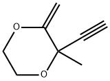 1,4-Dioxane, 2-ethynyl-2-methyl-3-methylene- (9CI) Struktur