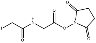 Succinimidyl-2-(iodoacetamido)acetate Struktur