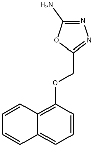 5-[(1-Naphthyloxy)methyl]-1,3,4-oxadiazol-2-amine Struktur