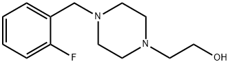 2-[4-(2-FLUOROBENZYL)PIPERAZINO]ETHAN-1-OL Struktur