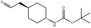 Tert-Butyl trans-4-(2-oxoethyl)cyclohexylcarbamate Struktur