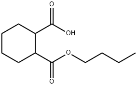 butyl hydrogen cyclohexane-1,2-dicarboxylate  Struktur